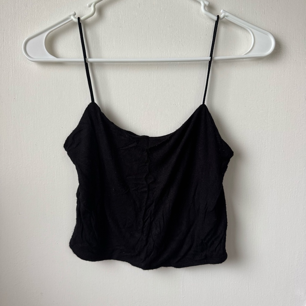 Black spaghetti strap tank top size small
